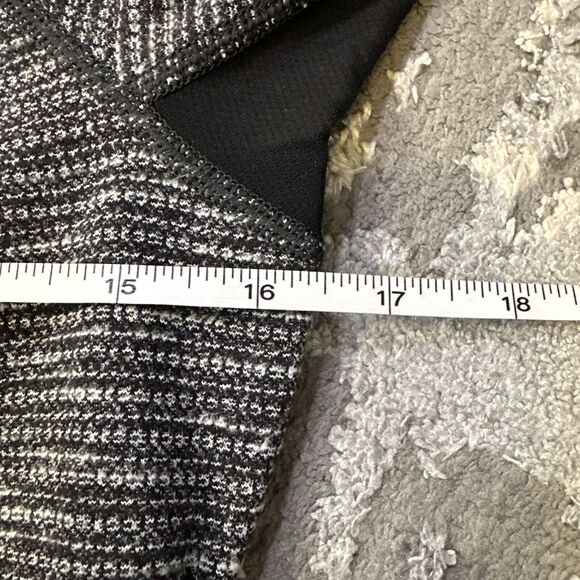 Lululemon Base Runner Half 1/2 Zip Pullover Vented Coco‎ Pique Black Sz 6 W3C39S - Picture 8 of 10